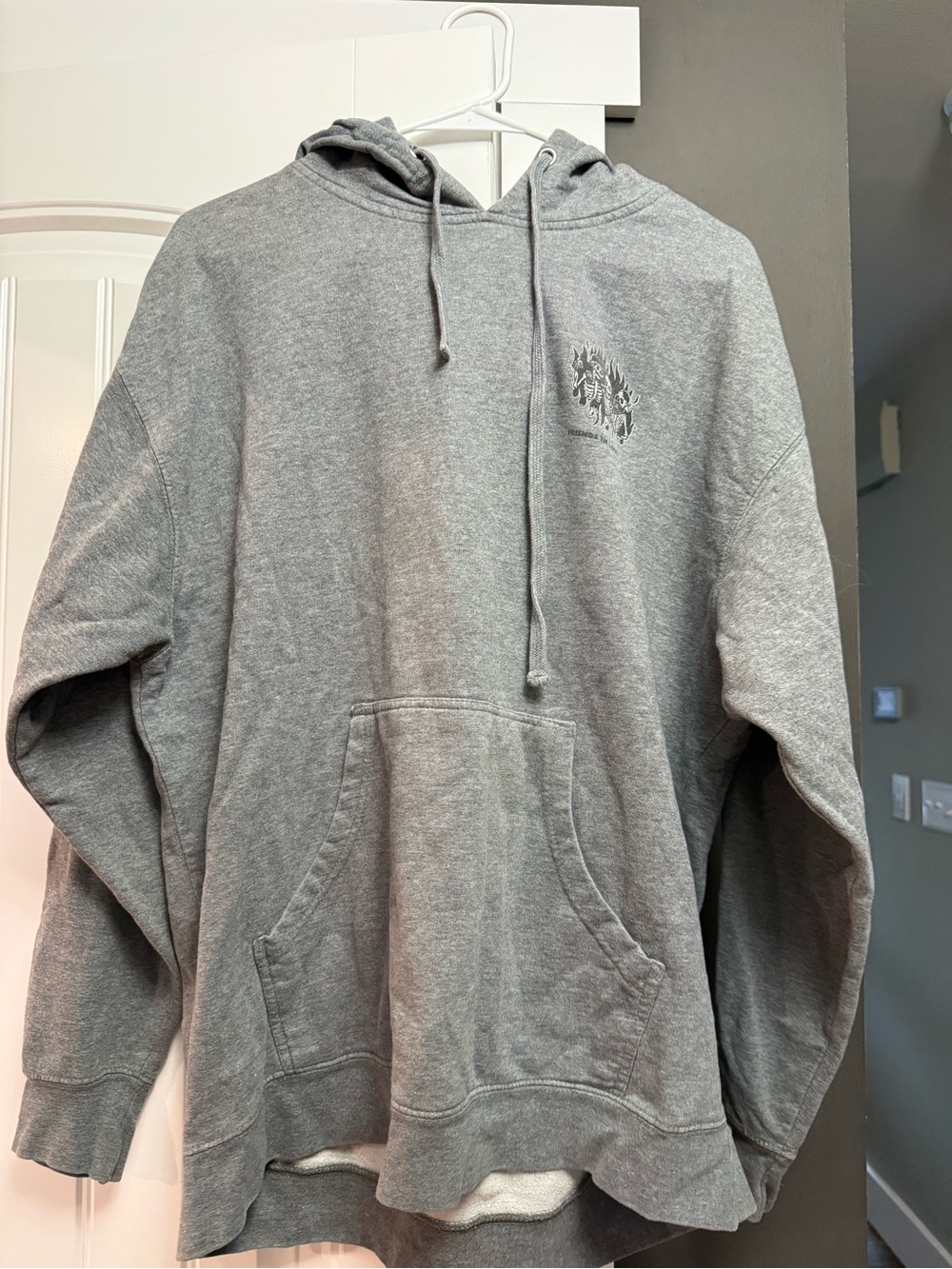 Men's Gray Logo Pullover Hoodie